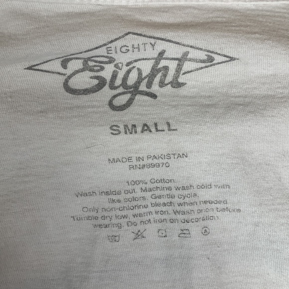 Eighty Eight Savage Skulls and Roses Long Sleeve white Tee - Size Small - Picture 7 of 7